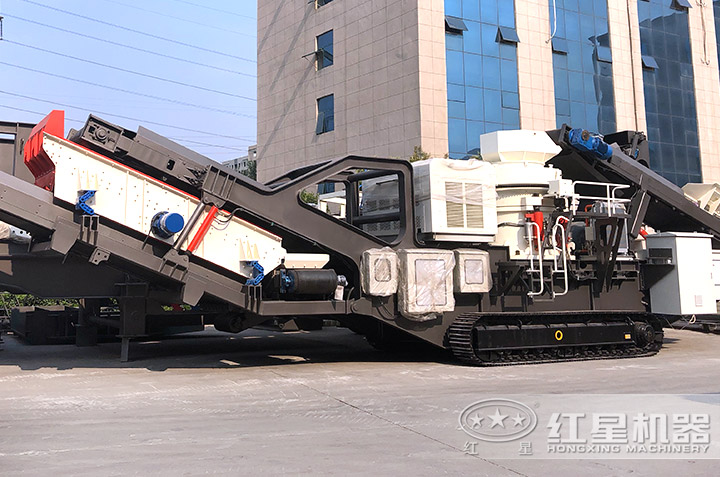 車(chē)載移動(dòng)碎石機(jī)出廠(chǎng)圖