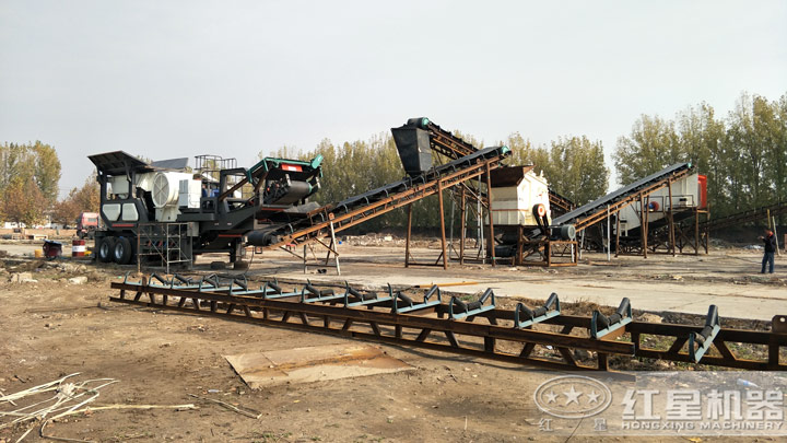 移動式石英砂生產線現場，可就近安排參觀